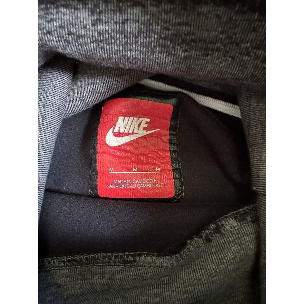 Nike Tech Fleece Funnel Neck Pullover Sweatshirt Gray Men's Medium Side Zip - Picture 7 of 15